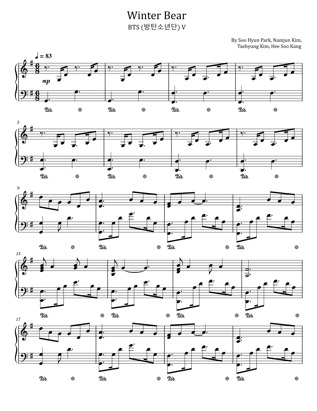 Winter Bear (arr. poon)