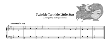 Twinkle Twinkle Little Star (for beginners) (arr. Rodrigo Faleiros)