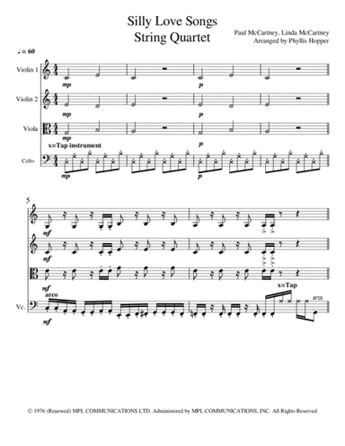Silly Love Songs (arr. Phyllis Hopper)