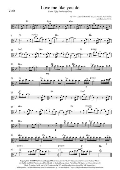 Love Me Like You Do (arr. Fernando Britto)
