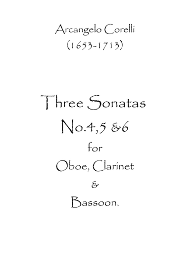 Three Sonatas No4,5 & 6 (arr. Spence Bundy)