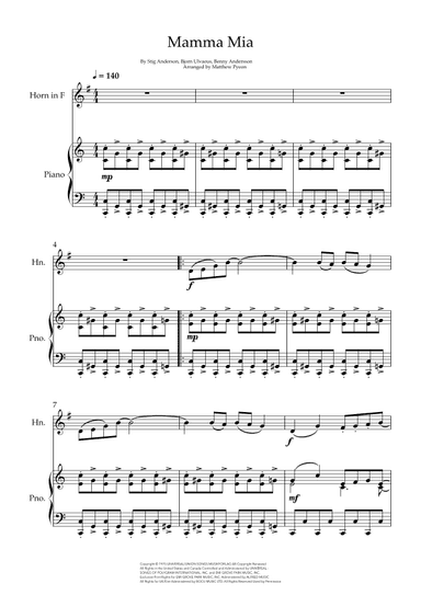 Mamma Mia (arr. Matthew pyeon)