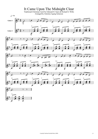 It Came Upon A Midnight Clear (arr. Antonius Agung Setiawan)