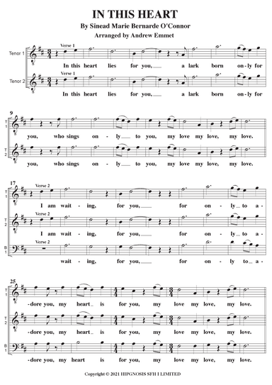 In This Heart (arr. Andrew Emmet)