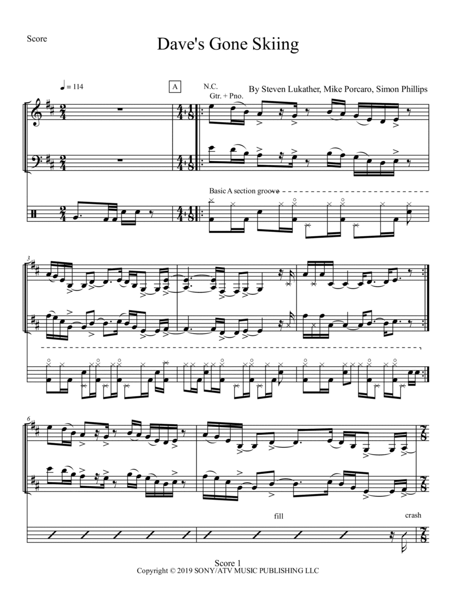 Dave's Gone Skiing (arr. Bryan Starkweather)