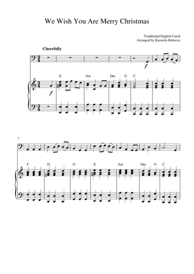 We Wish You Are Merry Christmas (arr. Kaiserin Rebecca)