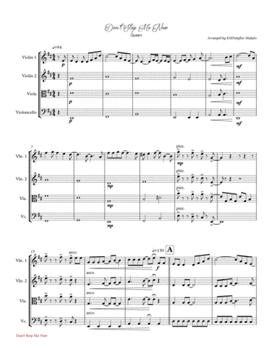 Don't Stop Me Now (arr. KMPeñaflor-Malado)