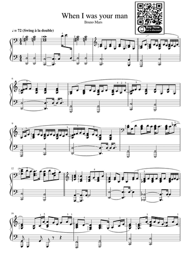 When I Was Your Man (arr. eduardo)