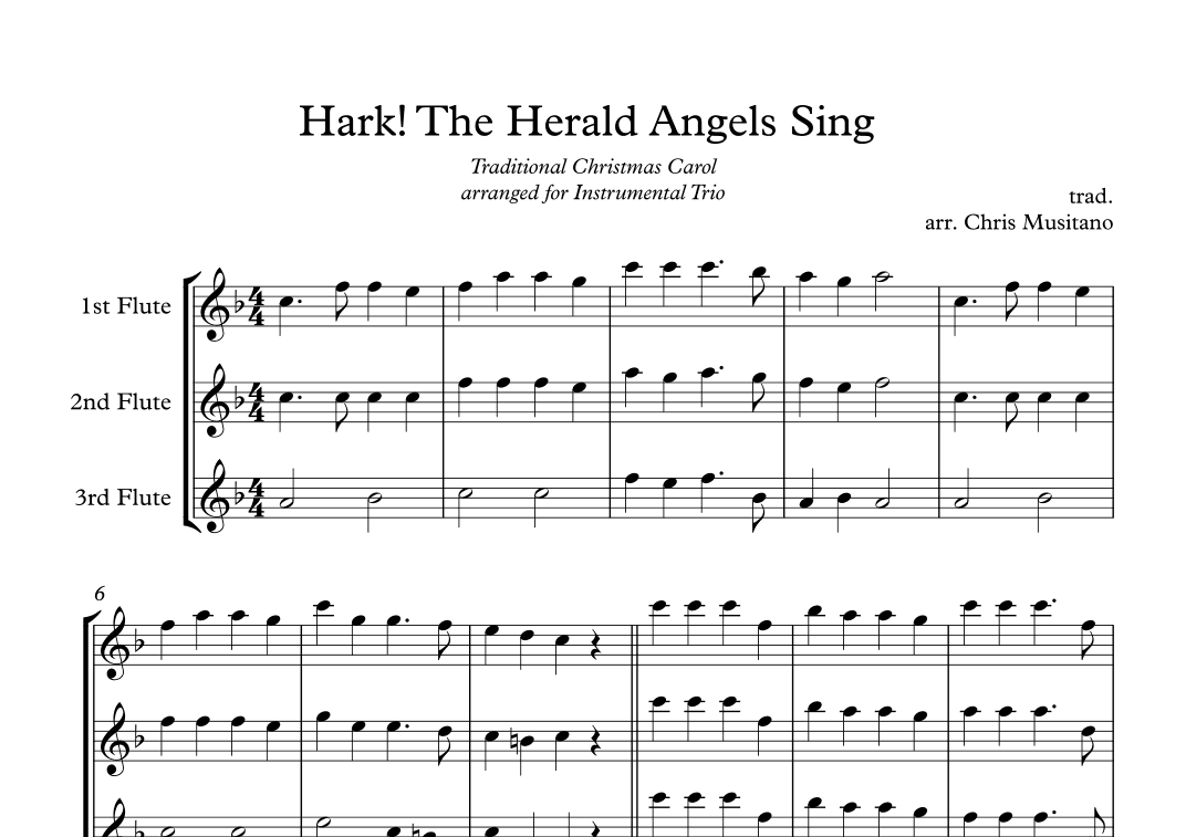 Hark! The Herald Angels Sing (arr. Chris Musitano)