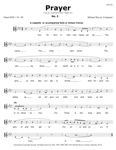 Lord's Prayer (from All Saints Celebration Mass)