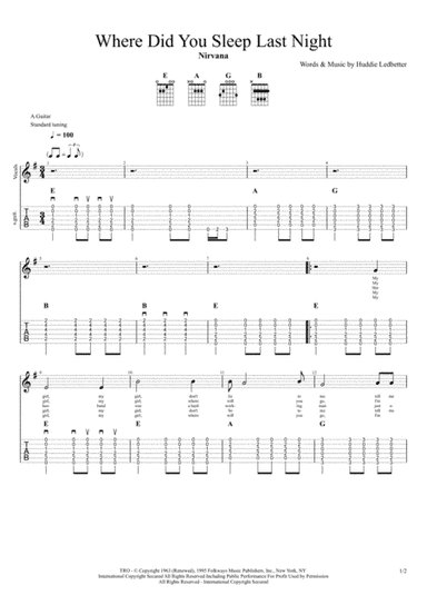 Where Did You Sleep Last Night (arr. Kevin J Gardner)