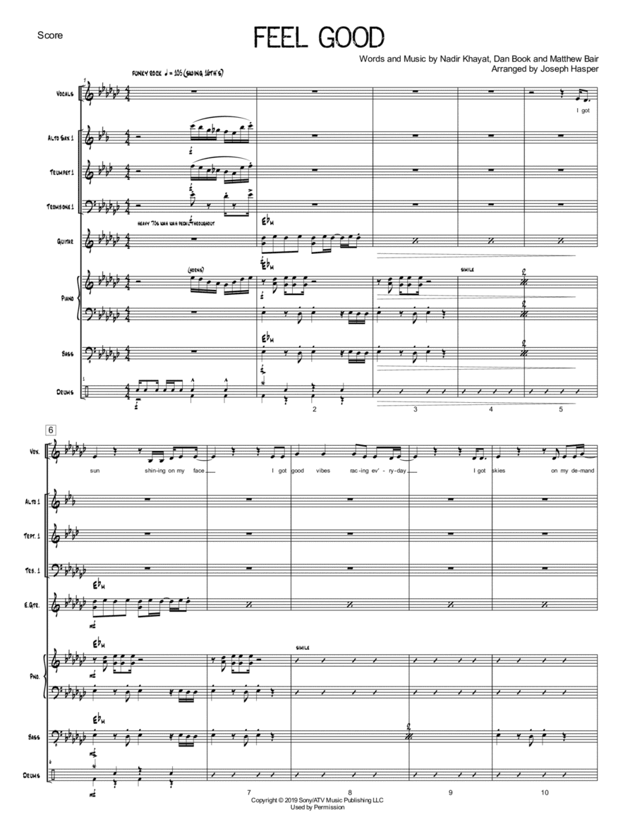 Feel Good (arr. Joseph Hasper)