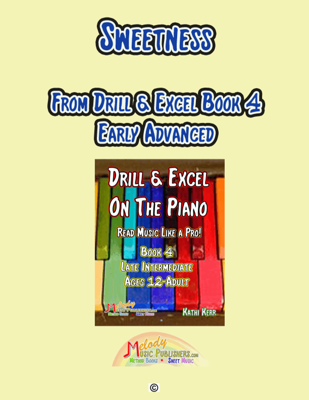 Piano song early advanced - Sweetness
