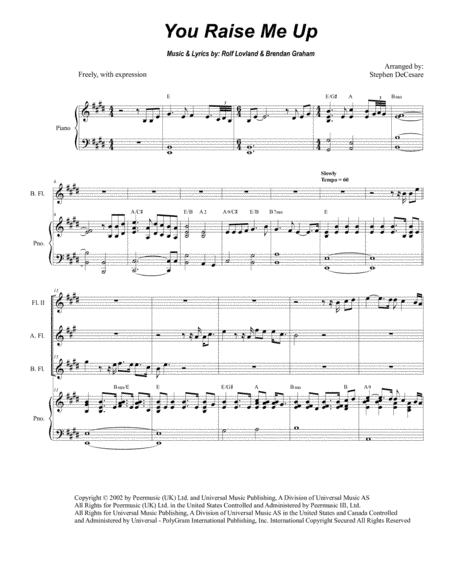 You Raise Me Up (arr. Stephen DeCesare)