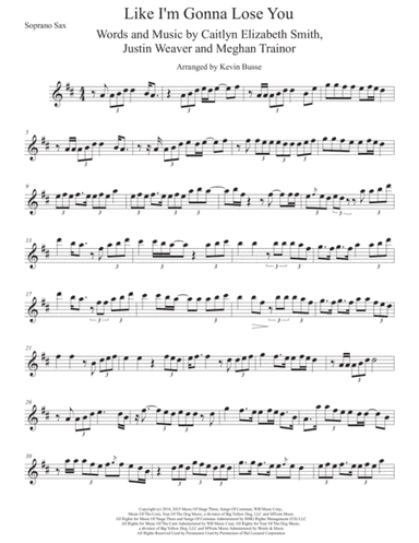 Like I'm Gonna Lose You (arr. Kevin Busse)