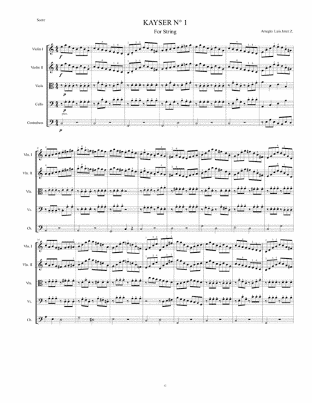 Kayser N°1 (arr. Luis Jerez Z.)