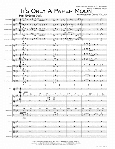 It's Only A Paper Moon (arr. Chris Walden)