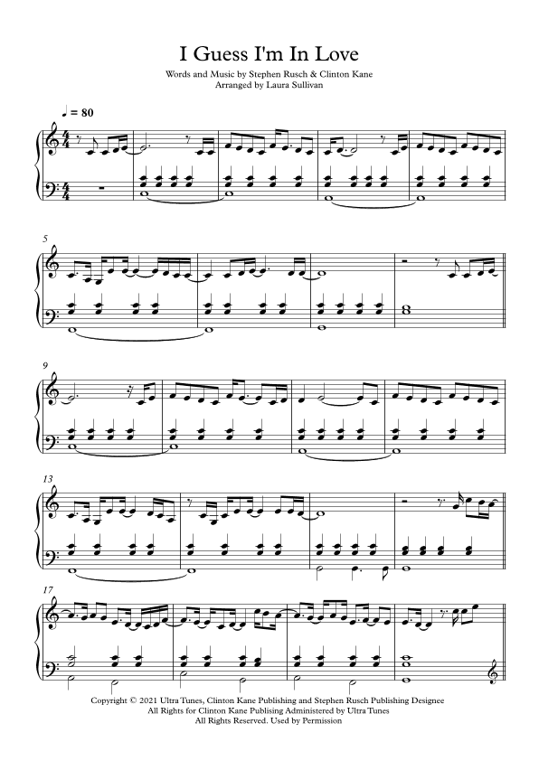 I Guess I'm In Love (arr. Laura Sullivan)