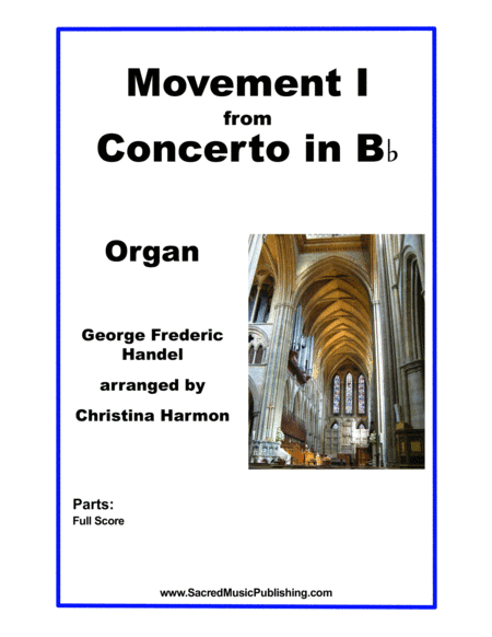 Movement I from Concerto in B? - Organ (arr. Christina Harmon)
