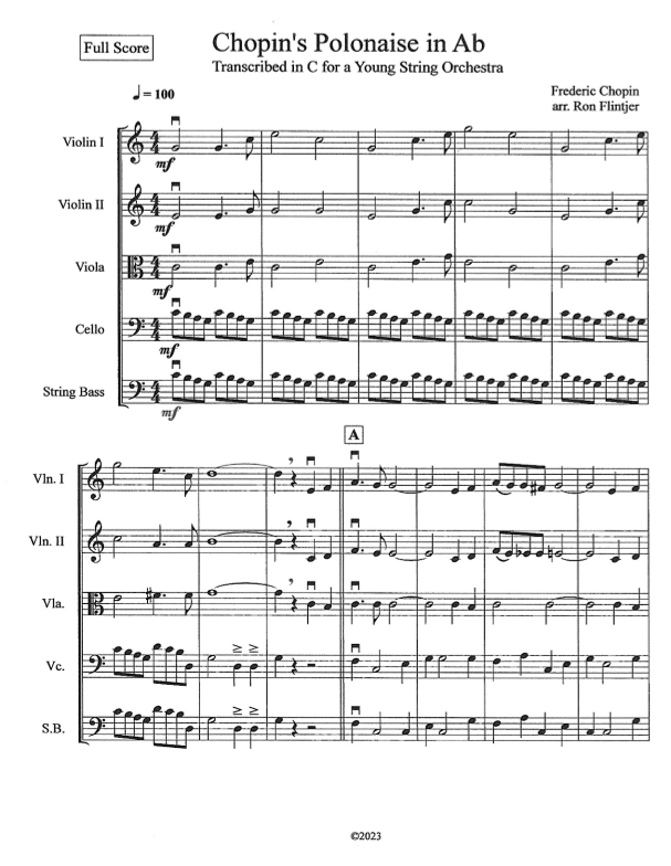 Chopin's Polonaise in Ab (arr. Ron Flintjer)