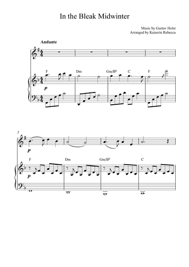 In the Bleak Midwinter (arr. Kaiserin Rebecca)