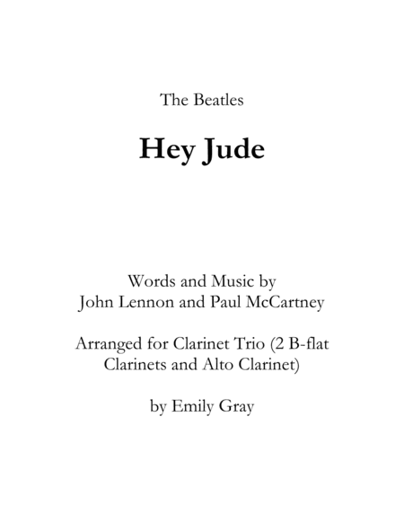 Hey Jude (arr. Emily Gray)