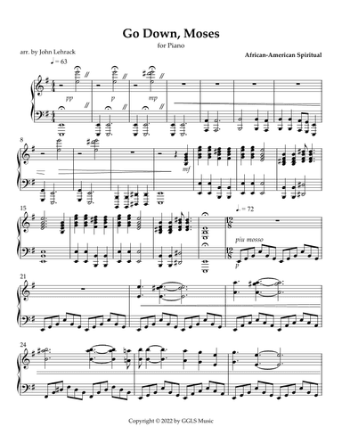 Go Down, Moses (arr. John Lehrack)