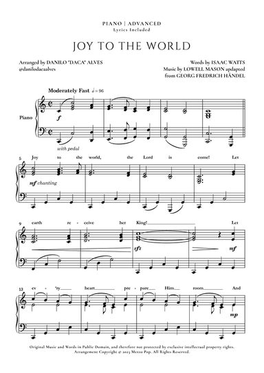Joy to the World (arr. Danilo "Daca" Alves)