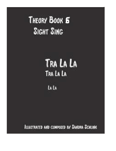 Theory Sight Singing Book 6
