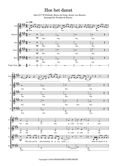 Hoe Het Danst (arr. Froukje de Kanter)