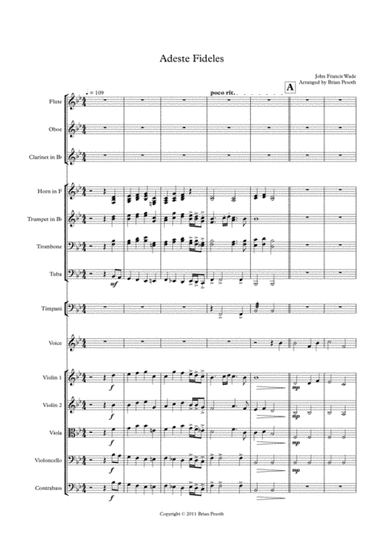 Adeste Fideles (O Come All Ye Faithful) (arr. Brian Pesoth)
