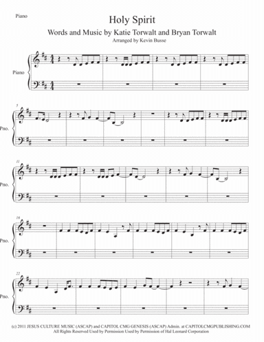 Holy Spirit (arr. Kevin Busse)