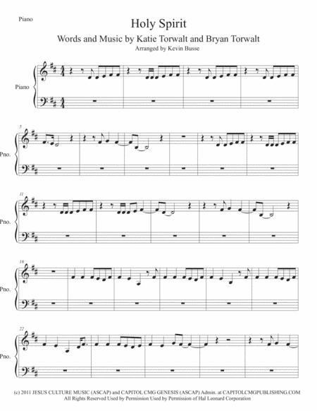 Holy Spirit (arr. Kevin Busse)