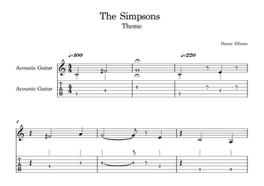 Theme From The Simpsons (arr. E.P)
