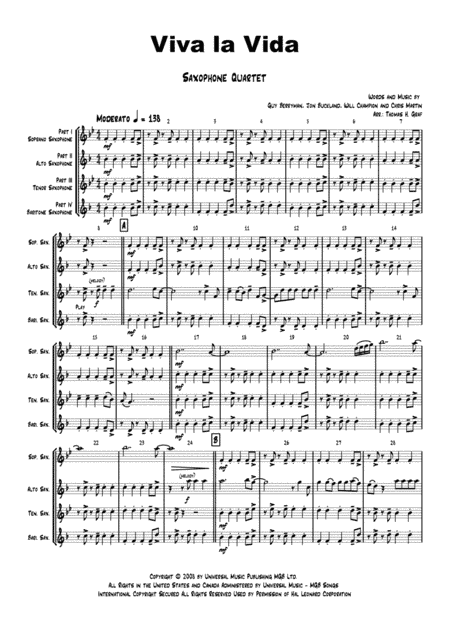 Viva La Vida (arr. Thomas H. Graf)