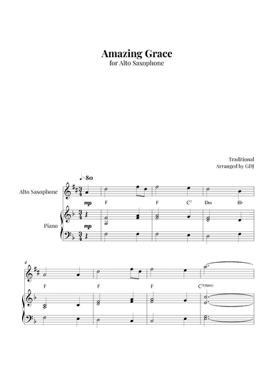 Amazing Grace (arr. GDJ)