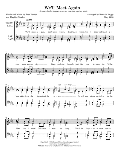 We'll Meet Again (arr. Hannah Briggs)