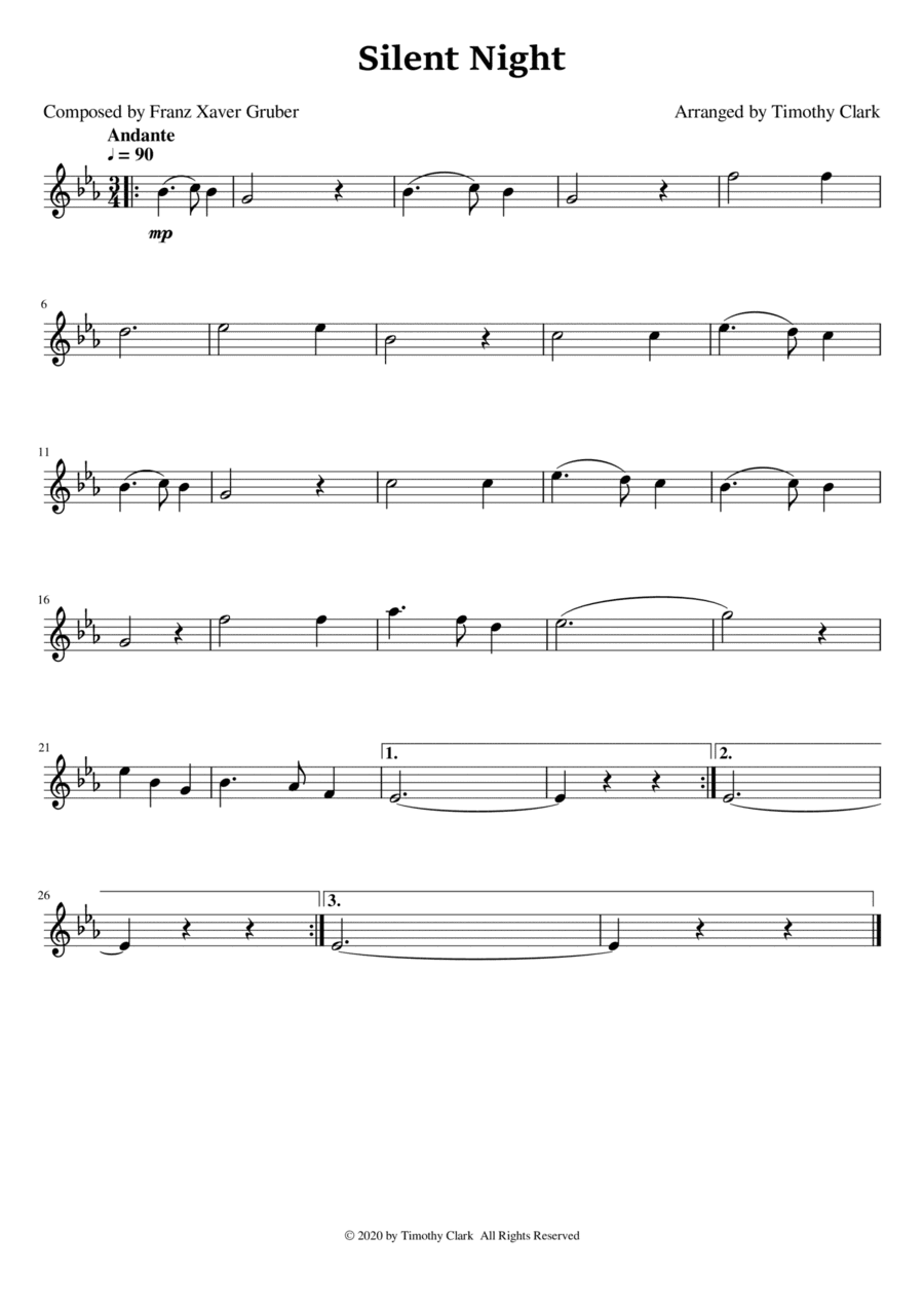 Silent Night (arr. Timothy Clark)