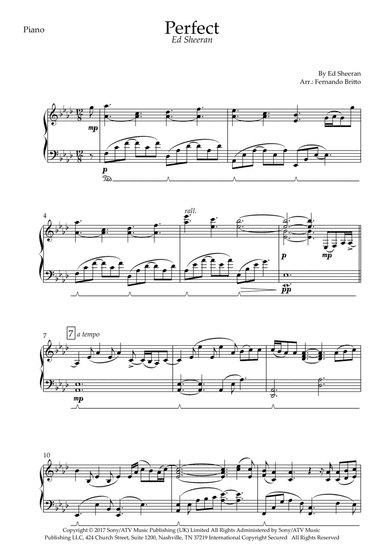 Perfect (arr. Fernando Britto)