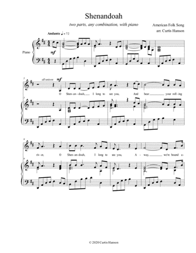 Shenandoah (2 pt.) (arr. Curtis Hanson)