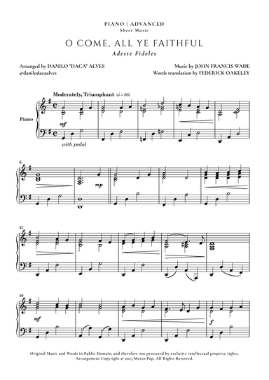 O Come, All Ye Faithful (arr. Danilo "Daca" Alves)