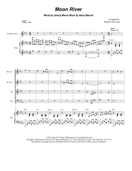 Moon River (arr. Stephen DeCesare)