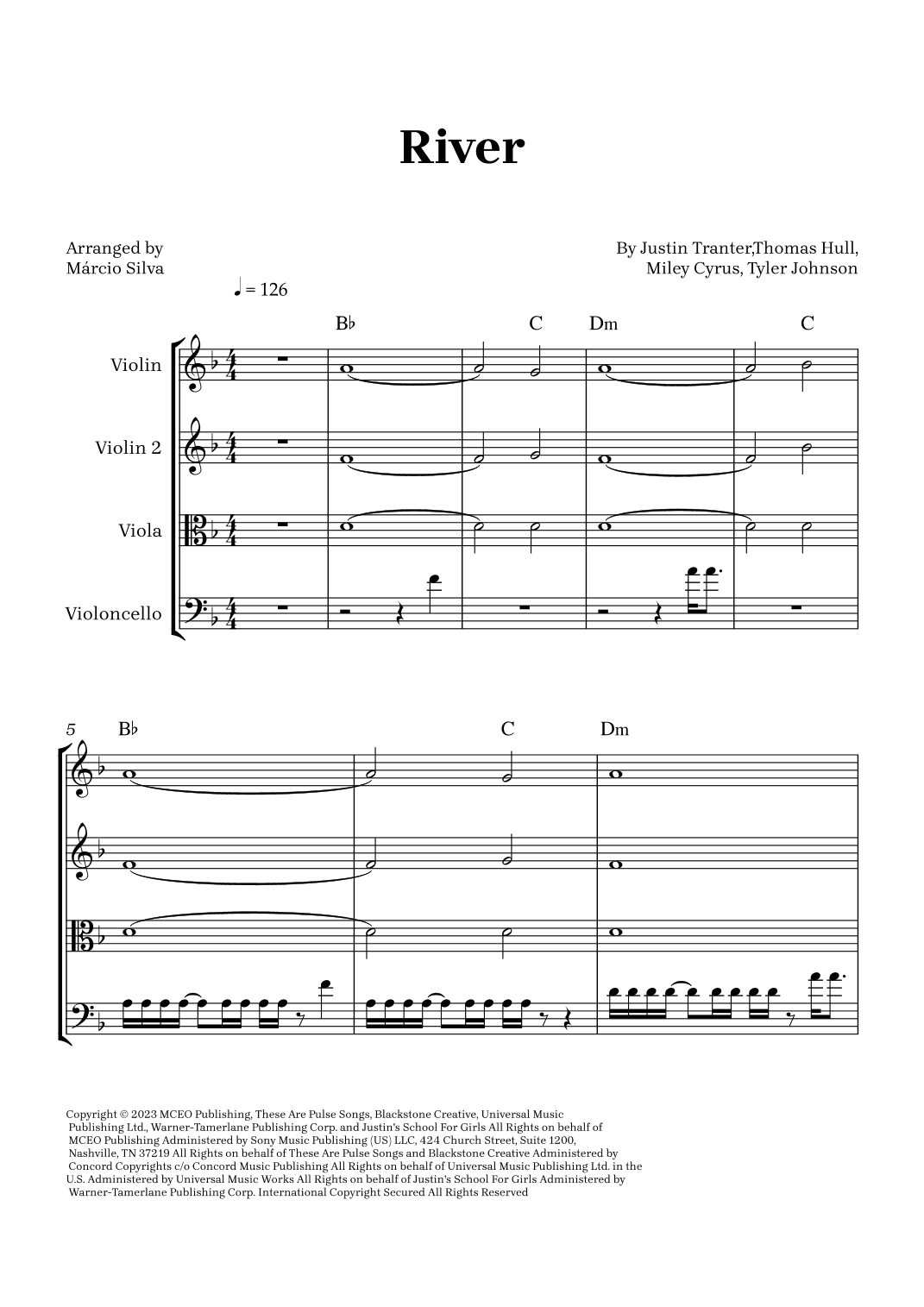 River (arr. Márcio Silva)