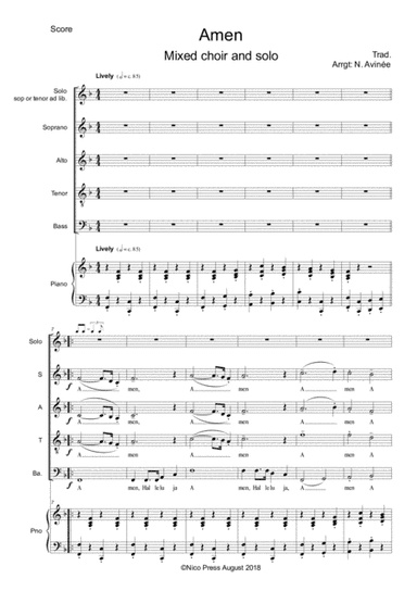 Amen gospel (arr. Nicolas AVINEE)