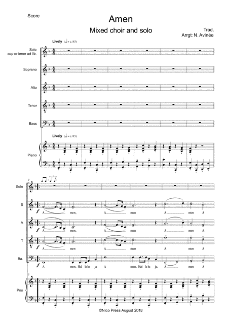 Amen gospel (arr. Nicolas AVINEE)