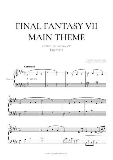 Main Theme (final Fantasy Vii) (arr. Pedro Merendi)