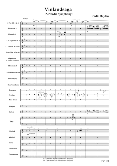 Vinlandsaga - a Nordic Symphony [score]