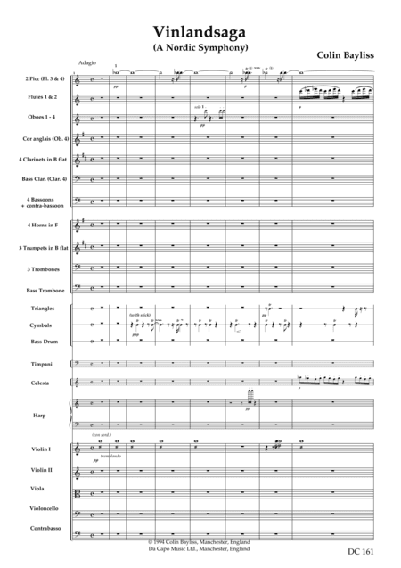 Vinlandsaga - a Nordic Symphony [score]