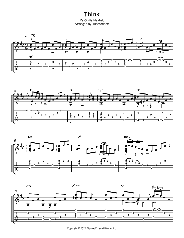 Think (arr. Tunescribers)