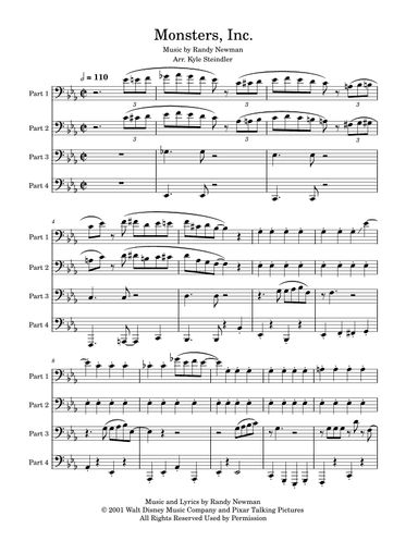 Monsters Inc. (arr. Kyle Steindler)